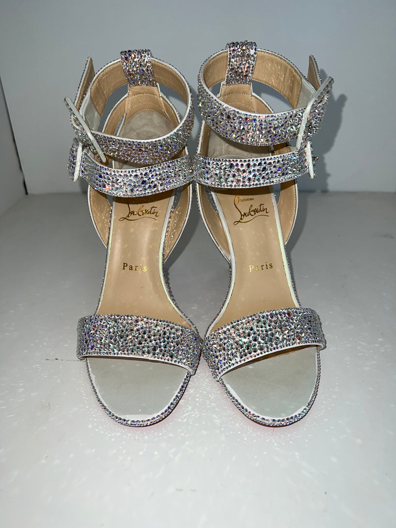 Christian Louboutin Diamond Multipot Heels Queen of Crystal