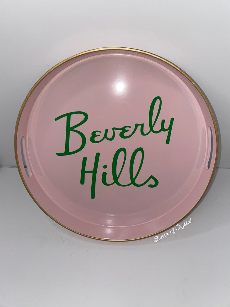 Beverly Hills Pink Butlers / Vanity Tray